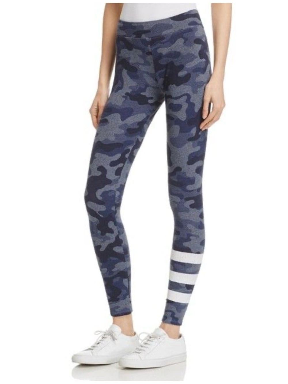 Sundry Camo Print Stripe High-Rise Leggings